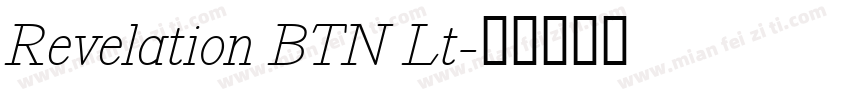 Revelation BTN Lt字体转换